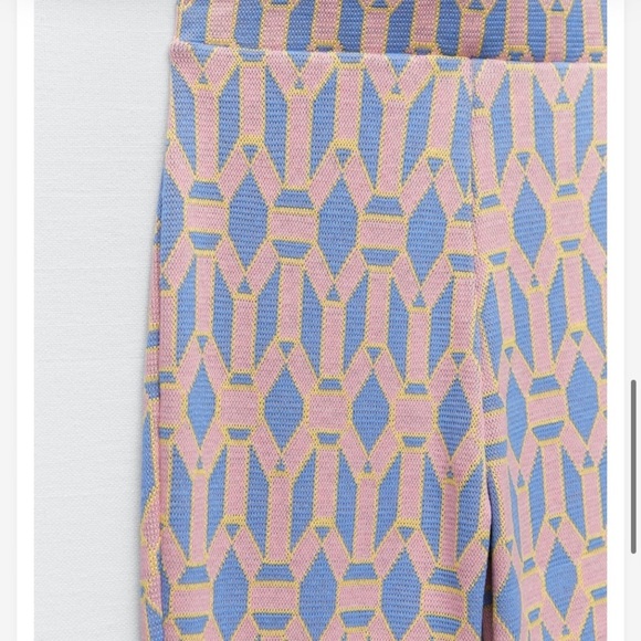 NEW Zara full length jacquard pants - Picture 3 of 7